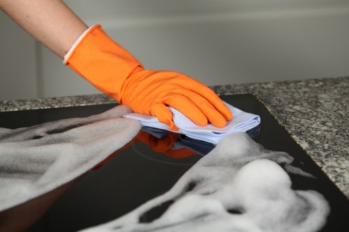 Communal hallway and stairwell cleaning in an E3 residential building