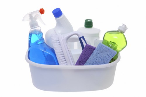 Local after builders cleaning team working in an E3 flat