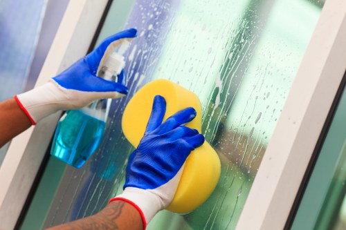 Detailed post-build cleaning in an E3 property kitchen