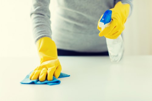 Commercial deep cleaning for a business premises in E3