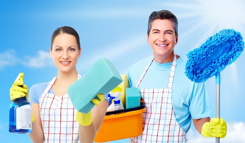 Freshly cleaned commercial carpet in an E3 managed building corridor